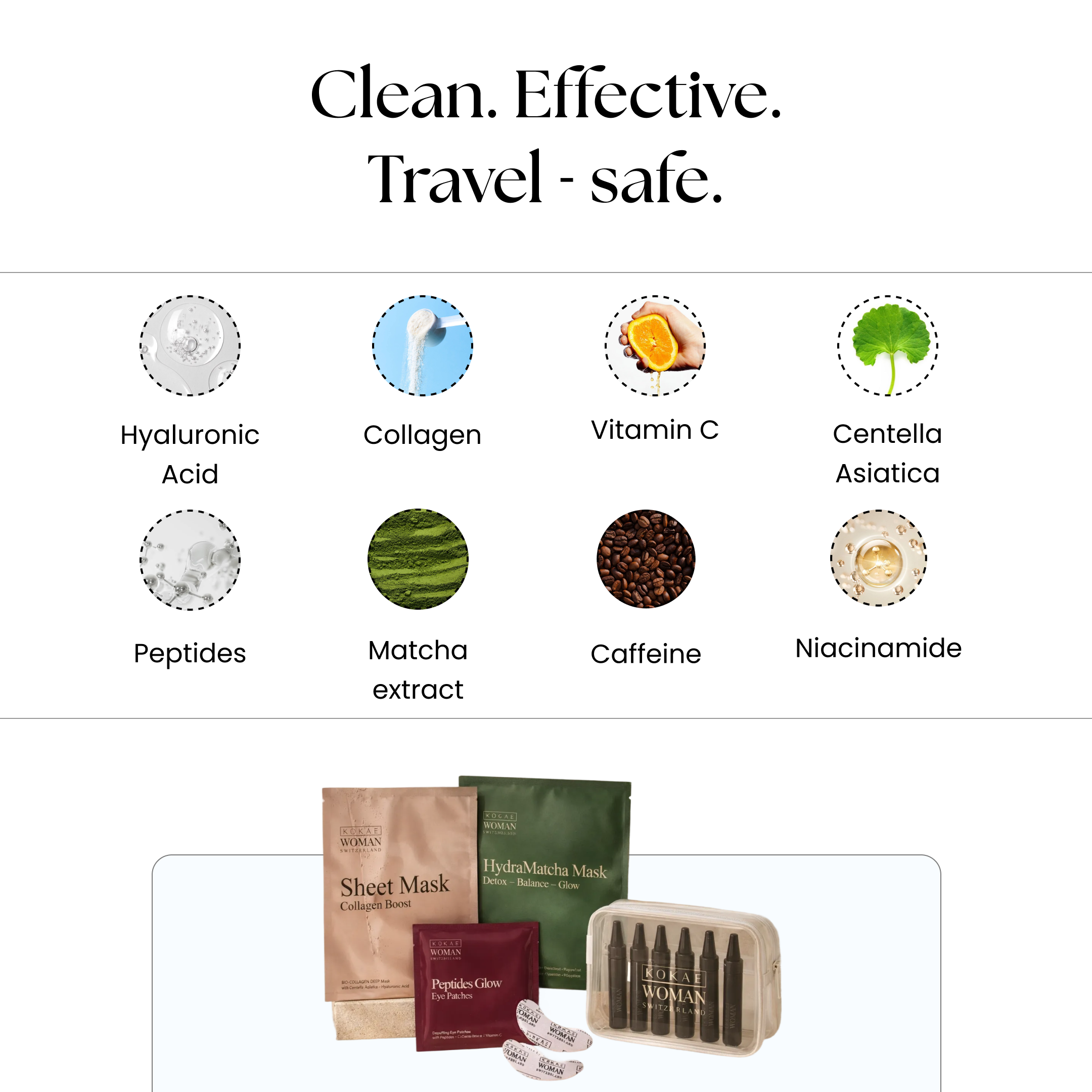 Anti Jet-Lag Travel Skin Set: Arrive looking rested, even after a long flight - Kokae by Lux