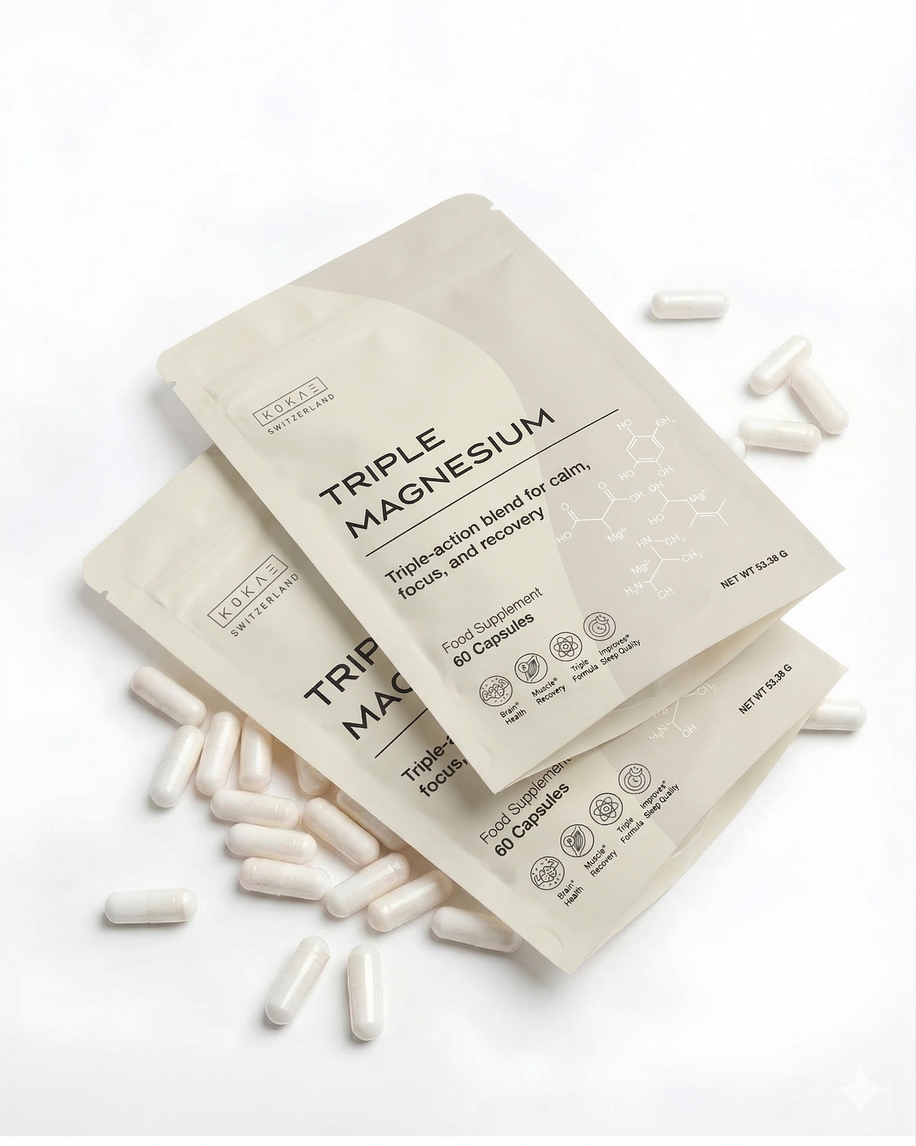 Triple Magnesium - Bisglycinat, Malat & ATA Mg® mit aktivem P-5-P