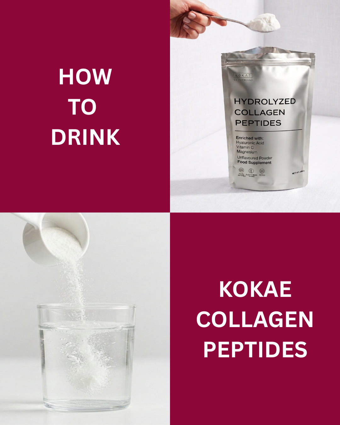 KOKAE® Kollagenpeptide – Glow-up-Challenge mit Kollagen