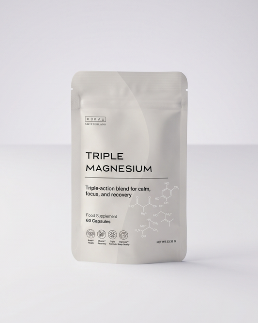 Triple Magnesium - Bisglycinat, Malat & ATA Mg® mit aktivem P-5-P